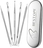 TAYTHI Blackhead Remover Tool, Pimple Popper Tool Kit, Blackhead Extractor tool for Face, Extractor Tool for Comedone Zit Acne Whitehead Blemish, Stainless Steel Extraction tools