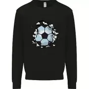 Football Smash Soccer Player Ball Mens Sweatshirt Jumper