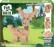 Fab Brix Wooden Bricks Forest Friends