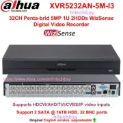 Dahua XVR5232AN-5M-I3 AI 32CH 2HDD Penta-brid WizSense DVR HDCVI/AHD/TVI/CVBS/IP
