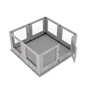 Indoor Tempered Glass Dog Playpen