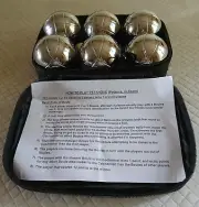 Play Petanque with this 6 boules double set
