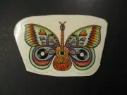 EMEK 1.7X1.2" Guitar Grateful Dead Butterflies STICKER decal from poster print E