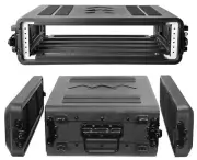 Diandian 2U Rack Case Shallow 17" Depth, 19" Rackmount Flight Case, Watertigh...