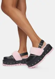 [Koi Footwear] Chibi Faux Fur Sandals