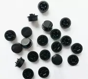 100pcs Black Round Tactile Button Caps For 12×12×7.3mm Tact Switches
