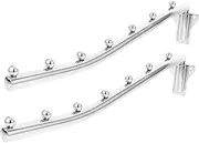 HOUDERCO 2Pcs Wall Mount Clothes Rack Hanger Hook for Bedroom Bathroom Closet Organization Space Saving Design and Sturdy for Spaces