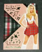 2018 Benchwarmer BETH WILLIAMS Hot For Teacher #5 Green Foil Variant/3 PLAYBOY