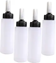 SOESFOUFU 4Pcs Hair Color Applicator Bottles with Graduated Scale Precision Squeeze Design for Hairdressing for Oils and Dyes Easy to Clean and Use