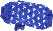 JOINPAYA Dog Sweater Turtleneck Design for Winter Wear Comfortable Knit Pet Apparel with Heart Pattern for Breeds Valentine's Day Present