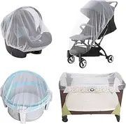 Baby Car Seat Net - Crib Gnat Netting, Stretchy Baby Stroller Net | Stretchable Baby Stroller Net Stroller Net Cover, Multipurpose Stroller Gnat Netting Baby Stroller Netting for Strollers Baby Seat
