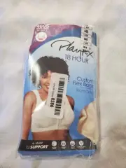 Playtex Women's Plus Size Front-Close BRA Flex Back 4695 White Size 44B C9