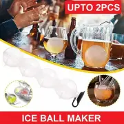 Ice Ball Maker Ice Cube Tray Big Silicone Mold Sphere Whiskey Round Mould DIY AU