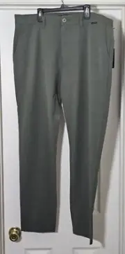 Travis Mathew Open To Close Tech Chino Mens Size 36 Thyme Green