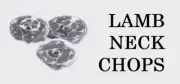 Lamb Neck Chops, Label, Commercial, Food, B/W, Meat, Takeaway, Asian, Indian