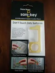 Home Smart Sani-Key, touch free, anti-microbial copper coated stylus