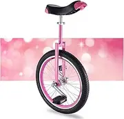 16" 18" 20" Adult Trainer Unicycle, Big Wheel Unicycle for Unisex Adult/Big Kids/Mom/Dad/Tall People Height from 125-175Cm, Load 150Kg,16In Durable TDF