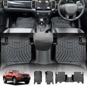 3D All-Weather Floor Mats for Ford Everest 2015-2022 Heavy Duty Customized Car Floor Liners Full Set Carpet