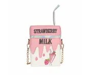 Womens Cute Crossbody Bag Lemon Pattern Milk Box Purse Satchel