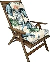 Garden Chair Cushions Patio Chair Seat Pad Outdoor Waterproof High Back Patio Cushions Indoor/Outdoor Furniture Chair Cushions Pads with Straps, Seasonal All Weather Replacement(Color:3#)
