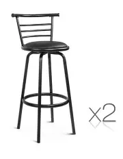[Artiss] Set Of 2 Pu Leather Bar Stools