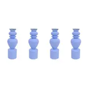 4x LVD Glass Flower Bud Vase Decorative Display Pot Home/Room Decor 18.5cm Blue