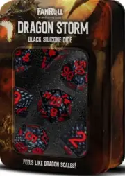 Dragon Storm: Silicone Dice Set - Black Dragon Scale