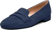 [MODENCOCO] Women's Loafers Comfortable Square Toe Flats Soft Women's Loafers & Slip-ons Fashion Dress Shoes for Work Dating Casual