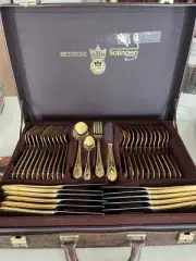 SBS Bestecke Solingen Cutlery Set 70 pieces - 23/24 karat Gold