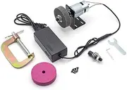 Mini Bench Grinder Double Head Home Electric Wheel Sander Grinding Polishing Machine DIY Knife Sharpener With 3 Inch G-Clamp