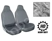 1+1 Front Grey HD Car Seat Covers Pair Heavy Duty Nylon For Suzuki Grand Vitara