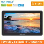 FEELWORLD FW568 V3 6 inch DSLR Camera Field Monitor 4K HDMI with Waveform LUTs