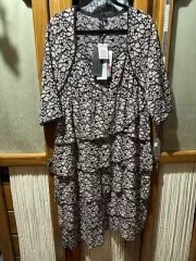 BNWT New TS Taking Shape Womens Plus Size 20 Ladies Dress Black Knee RRP $249