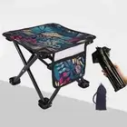 Portable Camping Stool Folding Stool Fold up Chair for Lounge Patio Barbecue