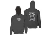 Jack Daniels Charcoal Bottle Label Hoodie Large