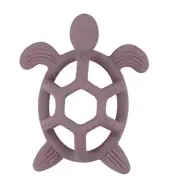 Silicone Baby Teether Turtle Chew Teething Aid Grasp Soothing Toy Purple New