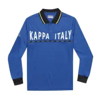 在飛比找momo購物網優惠-【KAPPA】型男吸濕排汗速乾POLO 長袖衫(丈青 351