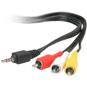 Brand New - ISIX 4P-3.5mm camera plug to 3x RCA's 1.5ms