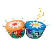 Melissa & Doug K's Kids Bongo Drums Soft Musical Instrument