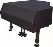 Baby Grand Piano Cover - Waterproof Dustproof Sunscreen and Scratch Proof -Black Grand Piano Protective Cover(160cm/63inch)
