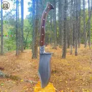 CUSTOM HANDMADE Carbon Steel Rugged Survival Blade Long Woodcutting Axe Kukri