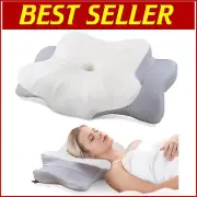 Ergonomic Cervical Pillow - Dual-Height Contour Memory Foam for Optimal Support