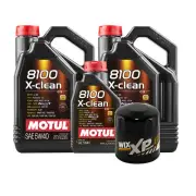 11L Motul 8100 X-CLEAN 5W40 Wix XP Filter Motor Oil Change Kit API SN