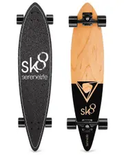 SereneLife Canadian Black Maple Deck Skateboard