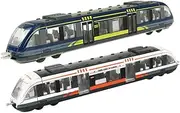 2Pcs Electric Train for Simulation High Speed Train with Tracks Present for Years Old Fun and Safe Travel for Birthday Christmas