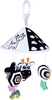 ERINGOGO Crib Pendant Wind Chime Educational for Stroller Crib Engaging for Brain Development High Contrast Colors for Color Perception Training
