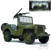 1:24 Jeep Willys MB WWII US Model Car Diecast Vehicle Collection Gift Kids Green