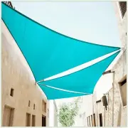 Sun Shade Sail Top Cover Canopy Triangle UV Block Sunshade Backyard Deck Outdoor