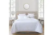 Bianca Byron Quilt Cover Set w 2x Pillowcase Home Room Bedding White