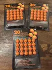 Vintage K-Mart Halloween Flashing Mini Pumpkins Lights Lot Of 3 Unopened